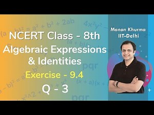 Class 8 Chapter 9 Ex 9.4 Q 3 Algebraic Expressions & Identities Maths NCERT CBSE