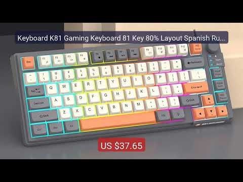 Keyboard K81 Gaming Keyboard 81 Key 80% Layout Spanish Russian... — Hot Deal 2026 | Limited Offer!