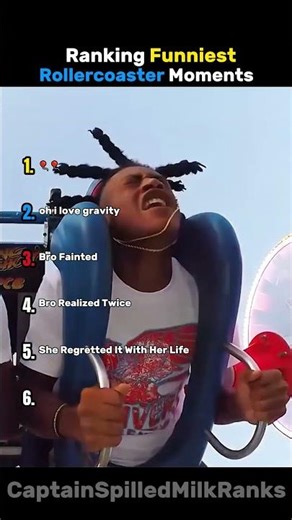 Ranking the funniest Rollercoaster Moments 🎢😂