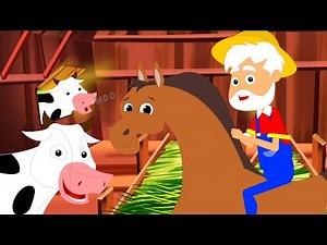 Old Macdonald Had A Farm, Animal Cartoon and Kids Rhymes