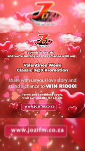 36 reactions · 22 comments | This Valentines Week, Jozi FM is turning...