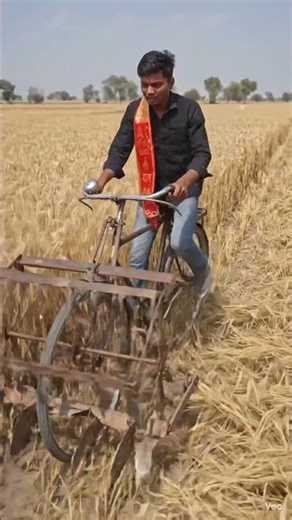 👉 गेहूं काटने की नई मशीन 😱 | Cycle से बना दी जुगाड़ मशीन | Desi Innovation 2026
