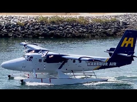 Stunning De Havilland DHC-6-300 Twin Otter Landing at CYWH, Victoria Harbour