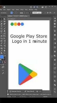 How to make Google Play Store Logo in Illustrator