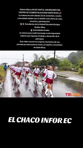 #Santa #Rosa ASÍ SE VIVIÓ EL ANIVERSARIO DEL CENTRO DE COMERCIALIZACIÓN SANTA ROSA 🎉 La mañana de este sábado 22 de noviembre, nuestra comunidad celebró con un desfile cívico lleno de color, emoción y participación. 👩‍🏫👨‍🎓 Estudiantes de la Unidad Educativa Enrique Avelino Silva, 👨‍💼 Autoridades locales se unieron para rendir homenaje a este importante espacio que impulsa el trabajo y desarrollo de la parroquia. Este video resume los mejores momentos de una jornada que demuestra la unión 