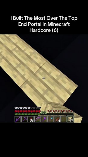 Minecraft Hardcore: Building an Over-the-Top End Portal