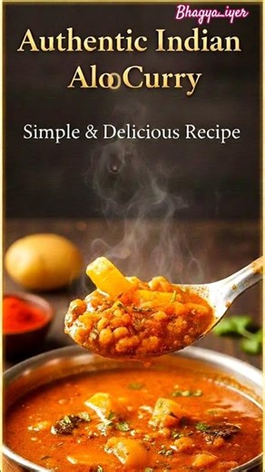Easy Aloo Curry Recipe | Simple & Flavorful Indian Potato Curry🥵😋✨#trending #trending #shorts