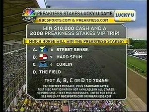 Curlin - 2007 Preakness Stakes - NBC (Full Broadcast)