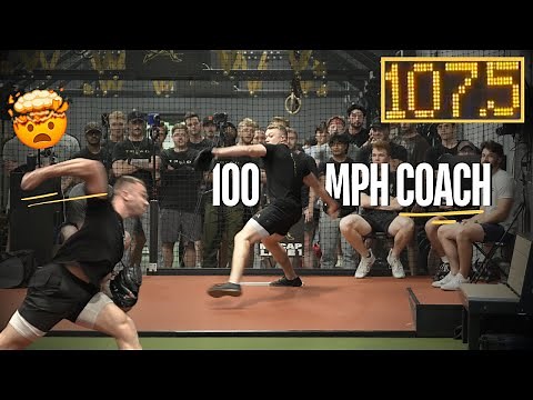 Pitching Coach Throws 100+ MPH
