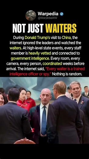 The Waiters At Trump's China Visit Were Not Just Waiters #shorts