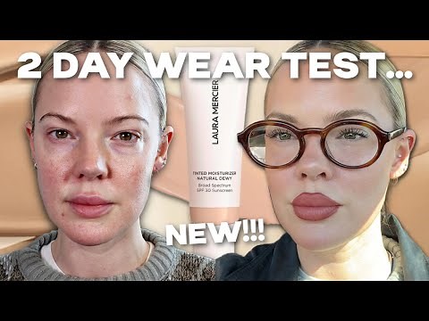 NEW LAURA MERCIER LONG WEAR TINTED MOISTURIZER NATURAL DEWY REVIEW & WEAR TEST on textured skin...