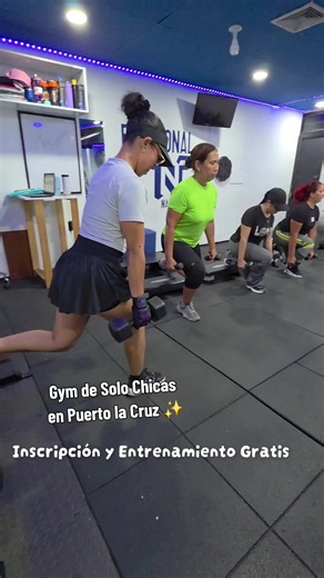 Gym para solo chicas en Plc 🫶🏽 Entrenamiento Gratis e Inscripción solo pagas la mensualidad 🤩 #entrenamiento #gym #plc #puertolacruz #parati