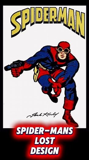 Jack Kirby's Original Spider-Man Design Will Shock You 😲 #spiderman #marvel #shorts