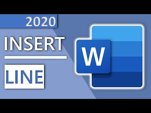 How to insert a line in Word (e.g. horizontal line in header) in 1 MINUTE (HD 2020)