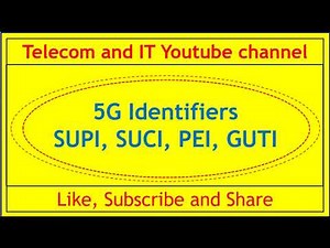 5G Identifiers(SUPI, SUCI,PEI, GUTI)