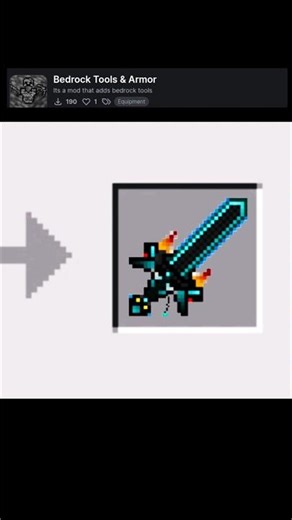 craft 192! ( Bedrock sword💀) #minecraft