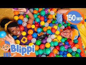 Let’s Build a Giant Fort and Ball Pit with Blippi & Meekah! - Blippi Educational Videos for Kids