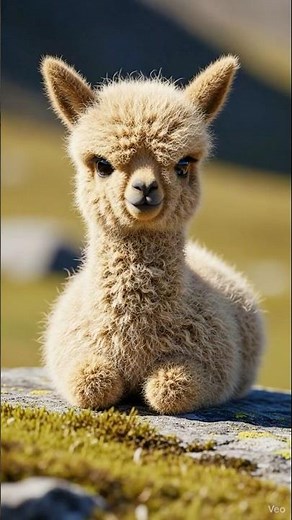 🏔️ Moss Alpaca Chewing ASMR (Funny Face) 🦙