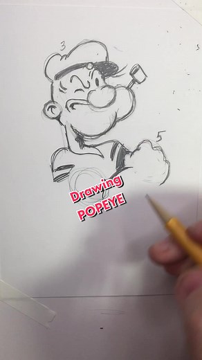 How to Draw Popeye: Step-by-Step Tutorial
