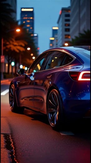 Silent Tesla Night Drive ASMR 🌙⚡ #asmr #automobile#nightdrive #tesla #shorts
