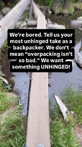 Overpacked items include a 6-pack of beer, disco ball, and selfie stick. Have a hot backpacking take? 🤔 Share it with us for a chance to be featured! | Backpacker Magazine