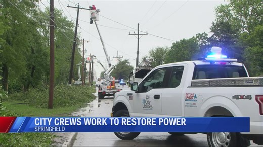 Springfield city crews work to restore power