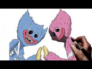 How To Draw Huggy Wuggy and Kissy Missy | Step BY Step | Poppy Playtime 5