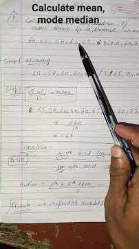 How to calculate mean in 1 minutes| how to calculate median||#statatic #research #shorts