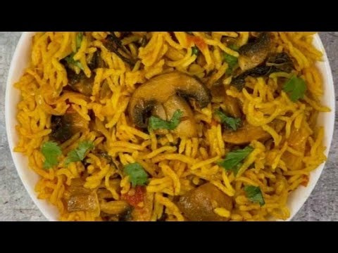 Mushroom biryani easy preparation