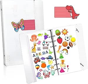 Amazon.com: Sticker Collecting Album Reusable Sticker Storage Blank Book Activity Sticker Book for Collecting Stickers A6 : Books