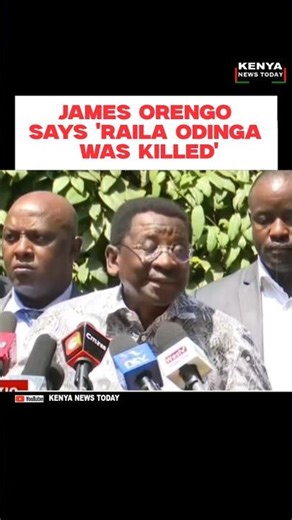 JAMES ORENGO SAYS 'RAILA ODINGA WAS KILLED' #railaodinga #kenyanews #citizentvlive #jamesorengo