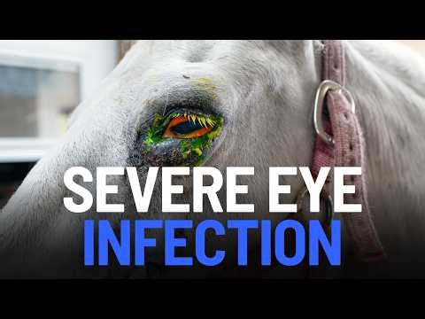 Inside a Severe Horse Eye Infection | Summer Sores Veterinary Case