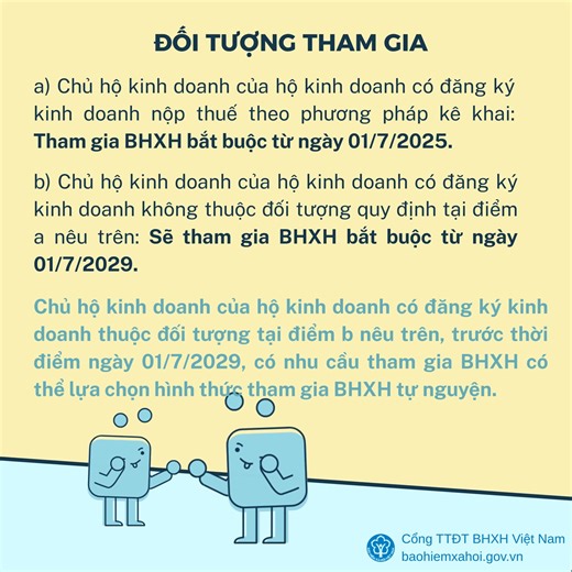 Bạn là chủ hộ kinh doanh nhưng chưa được tham gia BHXH bắt buộc? Từ ngày 01/7/2025, theo quy định mới của Luật BHXH năm 2024 và Luật BHYT năm 2024, bạn được quyền và có trách nhiệm tham gia BHXH, BHYT bắt buộc. 👉Video sau đây sẽ giúp bạn cơ bản nắm được các quy định, quy trình về việc tham gia BHXH, BHYT bắt buộc của bạn. #BHXH #LuatBHXHsuadoi #BHYT #LuatBHYTsuadoi #Ansinhxahoi | Bảo Hiểm Xã Hội Việt Nam