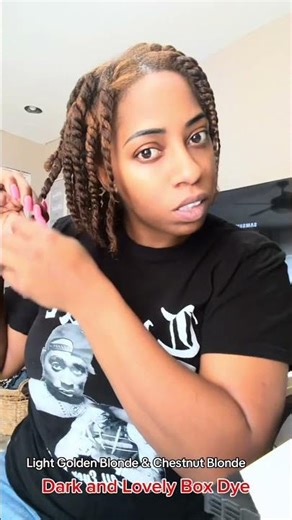 From Black to chestnut blonde #darknlovely #boxdye comment for link