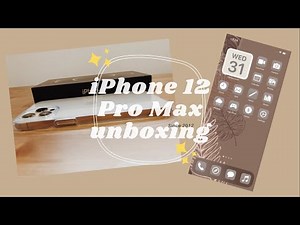 unboxing 🍎 iPhone 12 Pro Max (Gold 128GB) + accessories + quick “aesthetic” setup