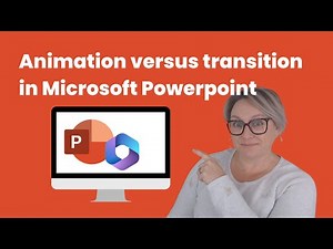 Animation versus Transition in Microsoft PowerPoint