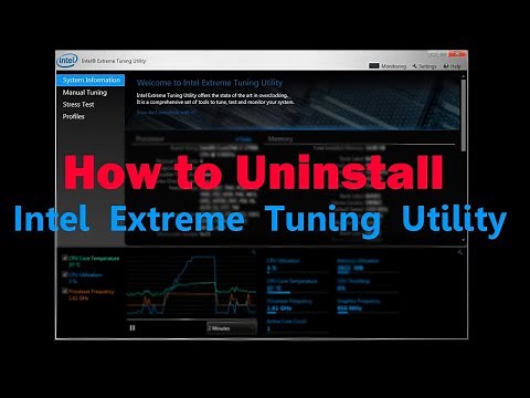 How to UNINSTALL Intel Extreme Tuning Utility in Windows 10 | Simple & Quick Method