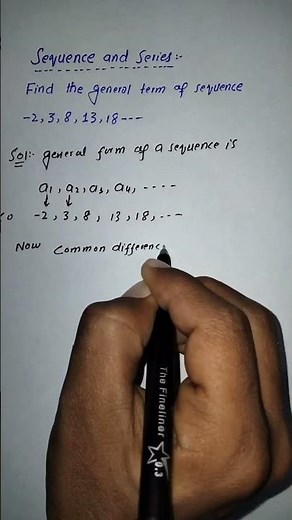Arithmetic Sequence | general term | trick | #sequene_trick