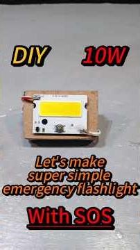 This Tiny 10W Flashlight Is WAY Brighter Than You Think! 🔥 (SOS Mode #ledflashlight #SOS #minilight