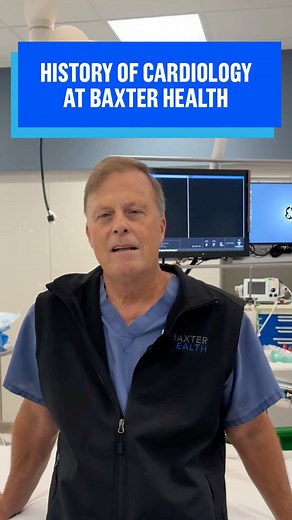 From one cath lab to three cath labs and a state-of-the-art hybrid room, the history of cardiology at Baxter Health has been one of growth, innovation, and dedication to heart care. 💙 Board-certified cardiologist Dr. Michael Camp shares how far we’ve come, and how we’re now providing some of the most advanced cardiovascular care available today, right here at home. #BaxterHealth #HeartCare #Cardiology #CompassionateCareBeyondMeasure | Baxter Health