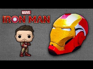How to make iron man helmet cardboard diy
