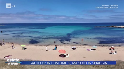 Gallipoli, multe a chi gira in costume da bagno - Estate in diretta 05/08/2025