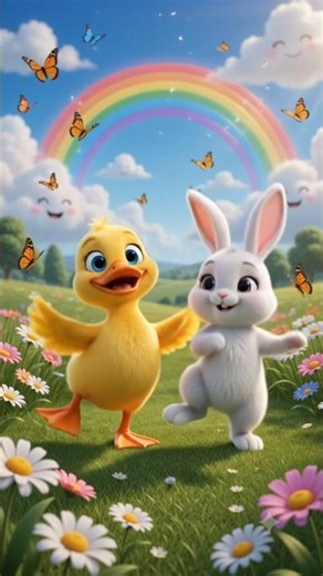 🐥 Ducky Dance Song | Fun Nursery Rhyme for Kids 🎵 || Kids-zone-190 || #shorts #india #usa