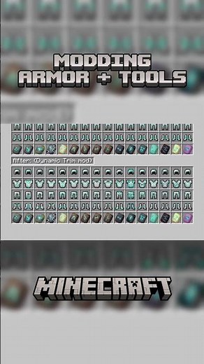 +300 new armor trims 🛠️ #Minecraft #MinecraftMods #Armor #Modding