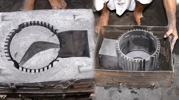 Amazing Process of Crafting Electric Motor Bodies with Metal Casting