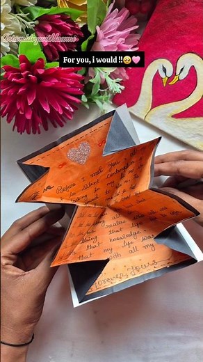 Aesthetic Handmade Love Letter Idea #latter #shorts