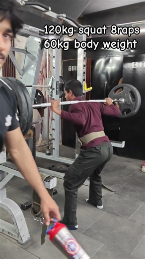 120kg squat 8 rap 60kg body weight ma #powerlifting #squad