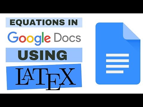 Equations in Google Docs using LaTeX