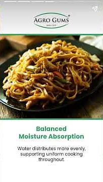 How Guar Gum Helps Noodles Stay Separate and Smooth #AgroGums #GuarGum