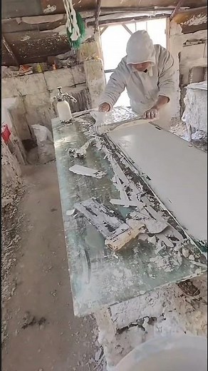 Gypsum board molding process in traditional way